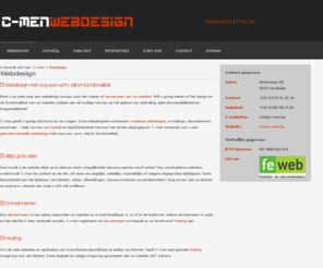 c-men.be: Webdesign C-men: Webdesign
Webdesign C-men - Professionele websites - Webhosting - Domeinnamen - Huisstijl