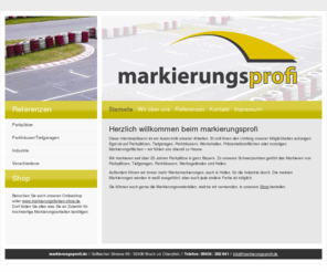 parkplatzmarkierungen.info: Markierungen für Parkhäuser, Tiefgaragen, Parkplätze, Hallen, Werksgelände - markierungsprofi, Bruck i. d. Oberpfalz
markierungsprofi, Bruck in der Oberpfalz. Wir markieren seit über 25 Jahren Parkplätze, Hallen (z.B.) Industriehallen, Parkhäuser, Tiefgaragen und Werksgelände in ganz Bayern.