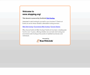 stopping.org: stopping.org | Web hosting services by EarthLink Web Hosting
Currently no public web site at this web address.