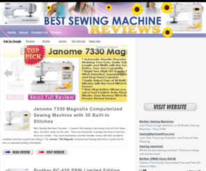 bestsewingmachinesreviews.net: Best Sewing Machines Reviews - Real Buyer Complaints And Feedbacks
We have all the Best Sewing Machines Reviews on our site with real buyer complaints and feedbacks. We also reveal where to purchase Sewing Machines for up to 50% off !!!