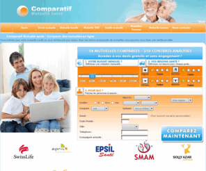 comparatifmutuellesante.com: Comparatif mutuelle sante : Assurance mutuelle santé étudiant, entreprise
Les comparatifs de mutuelles santé par le web sont pour la plupart gratuits. Certains comparatif de mutuelles vous proposent de cocher trois compagnies dassurance et ensuite vous affichent les tarifs. 