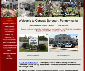 conwaypa.org: HOME - Conway Borough
A WebsiteBuilder Website