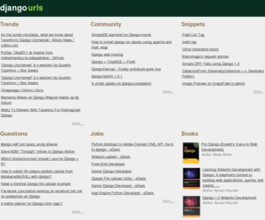 djangourls.com: djangourls - hot links from Django universe
djangourls.com is an aggregator for the newest and most popular Django links