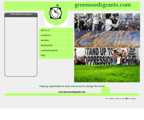 greenseedsgrants.com: greenseedsgrants.com - helping organizations raise resources to change the world
greenseedsgrants.com - helping organizations raise resources to change the world