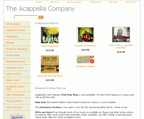 theacappellacompany.com: The Acappella Company Online Store
