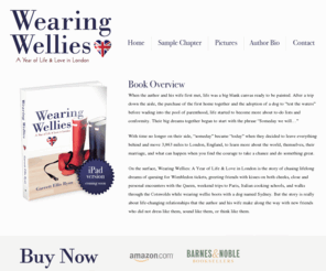 wearingwellies.com: Wearing Wellies: A Year of Life & Love in London, by Garrett Ellis Ryan
Wearing Wellies: A Year of Life & Love in London, by Garrett Ellis Ryan, is the story of chasing lifelong dreams of queuing for Wimbledon tickets, greeting friends with kisses on both cheeks, close and personal encounters with the Queen, weekend trips to Paris, Italian cooking schools, and walks through the Cotswolds while wearing wellie boots with a dog named Sydney.