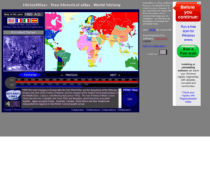 historicalatlas.org: HistorAtlas free world Historical atlas
HistorAtlas is a free historical atlas with 168 commented maps, a timeline and a chronology