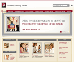 indianauniversityhealthmens.info: IU Health
Named among the 'Best Hospitals in America' by US News & World Report for five consecutive years, Indiana University Health is the result of a cooperative effort of three downtown Indianapolis hospitals.