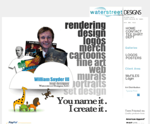 waterstreetdesigns.com: Waterstreet Designs
State College Graphic Design Company located in State College, PA.  Owned and Operated by William Snyder III