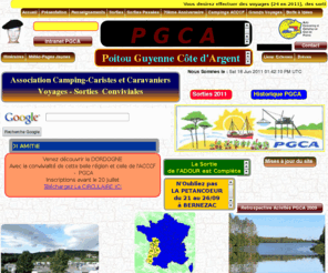 association-pgca.info: PGCA  Association Camping-car & Caravaning une des 14 Sections de l'ACCCF BIENVENUE parmi nous
Page d'accueil du site PGCA