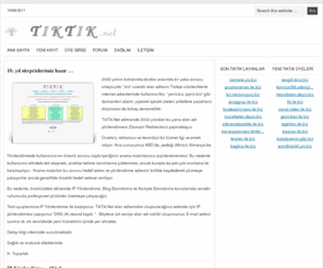 ile.biz: TikTik.Net - Türkçe ve Anlamlı Alan Adları ile Ücretsiz URL Yönlendirme
Türkçe ve Anlamlı Alan Adları ile Ücretsiz URL Yönlendirme