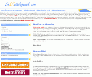 linkkatalogusok.com: Már 2 tucat katalógus link, 1-ért cserébe. Legyen linked - linkkatalogusok.com
Linkkatalógusok, és linkgyűjtemények oldala. Itt megtalálod az összes linkkatalógus gyűjteményt, ahova érdemes linkedet beküldened. Legyen oldalad linkelt!