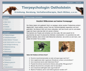 tierpsychologin-oh.de: Tierpsychologin Ostholstein
homepage, webseite, page, internet seite webdokument 