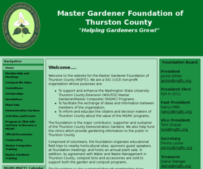 mgftc.org: Master Gardener Foundation of Thurston County
MGFTC is an educational non-profit organization which supports the Master Gardener and Master Composter programs of WSU Extension in Thurston County, Washington State.