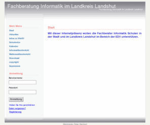 petmanhart.info: Fachberatung Informatik im Landkreis Landshut - Start
Fachberatung Informatik im Landkreis Landshut
