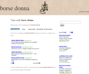 borse-donna.net: borse donna
Quando  nata la prima borsa da donna? Perch  stata creata? Qui trovi la storia delle borse donna.