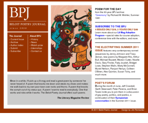 bpj.org: BPJ - Beloit Poetry Journal
Beloit Poetry Journal is... 