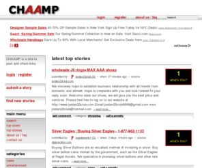 chaamp.com: CHAAMP
CHAAMP is a community-driven website for sports fans.  Users submit, read, rate, and discuss the latest stories in sports from all around the world.