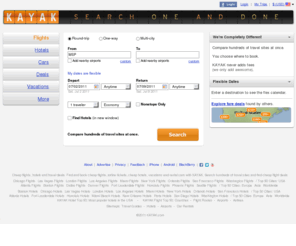 peakvacationmonkey.com: KAYAK - Cheap Flights, Hotels, Airline Tickets, Cheap Tickets, Cheap Travel Deals - Compare Hundreds of Travel Sites At Once
Find and book cheap flights, hotels, vacations and rental cars with Kayak.com. Hotel, flight and travel deals. Search hundreds of travel sites at once.