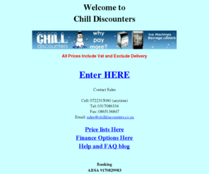 chilldiscounters.co.za: Chill Ice Machines
Ice machines, fridges and freezers at discounted prices