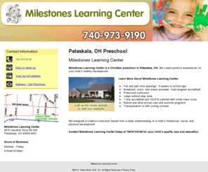 childcarepataskala.com: Milestones Learning Center
Milestones Learning Center provides Child Care to Pataskala, OH. Call 740-973-9190 for more details.