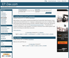 ep-dev.com: PHP Scripts and Tutorials - EP-Dev.com
PHP web and script software downloads and development tutorial blog.