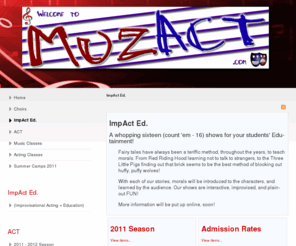 impact-ed.com: ImpAct Ed.
MuzAct - Music and Acting - Performances, Choirs, Classes, Workshops in South Carolina