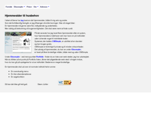 juhler.net: Hjemmesider til husbehov
Enkle hjemmesider til en overkommelig pris