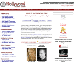 actingconnection.com: Hollywood Actors Studio | Official Website
See us at the Hollywood Actors Studio for complete professional training for film, television, stage, commercials and voice-overs!