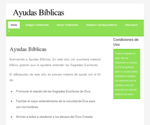 ayudasbiblicas.biz: Ayudas Bíblicas
estudios biblicos gratis, estudios bblicos, nuevo testamento, concordancia biblica,cristianismo biblico, cristianismo bblico