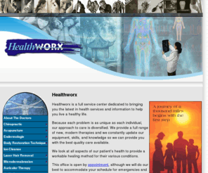 health-worx.net: HealthWorx
We look at all aspects of our patient’s health to provide a workable healing method for their various conditions. 