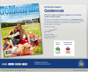 leaguegoldenrule.com: Golden Rule – Free PDF Magazine for Private Investors | League Assets
League Asset’s Free Golden Rule magazine is one more way to help our Member-Partners achieve our shared vision of Intergenerational Wealth through Real Estate Investment in Canada.