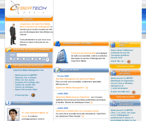 cbti.net: CyberTech Média Hébergement >  Accueil
Hébergement de sites Web - noms de domaine, sous-domaines : section « Accueil »
