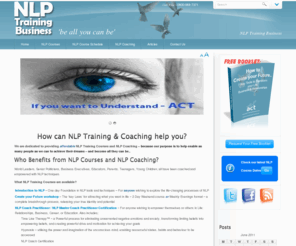 nlp-training-business.com: NLP Training, Business Coaching, Certified NLP Courses - NLP Practitioner, NLP Master Practitioner
Through our NLP Training, now achieve your full potential. See our NLP Courses and Business Coaching