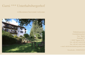 unterhabsbergerhof.com: Garni Frühstückspension in Eppan - Überetsch - Montiggl - am Kalterer See
