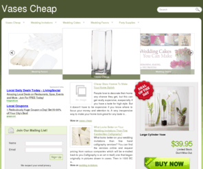 vasescheap.com: Vases Cheap - High quality vases at low discount prices
Collection of the best vases at the best prices