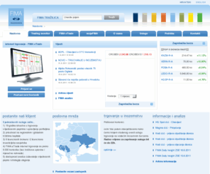 fima-vrijednosnice.hr: FIMA Vrijednosnice brokerska kuca: kupnja, prodaja, trgovina vrijednosnih papira, upravljanje portfeljem, investicijsko savjetovanje - Naslovna
FIMA Vrijednosnice su jedna od najuspjesnijih brokerskih kuca u Republici Hrvatskoj, a obavljaju poslove kupnje i prodaje vrijednosnih papira po nalogu nalogodavca, trgovinu u spekulacijske svrhe, poslove posebne burzovne trgovine, upravljanje portfeljem vrijednosnih papira, investicijsko savjetovanje, poslove transfernog agenta, poslove agenta izdanja pri izdavanju novih vrijednosnih papira, te pokroviteljstvo izdanja