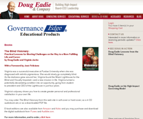 governance-edge.org: Doug Eadie
Shop for Doug Eadie's books and CD ROMs about Strategic Approaches for Change Management and Governing Challenges in organizations.