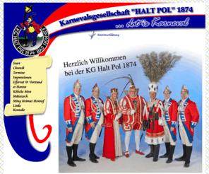 haltpol.de: Karnevalsgesellschaft Halt Pol 1874 e.V. - Dat is Karneval... in Bad Honnef
Termine, Impressionen und Vieles mehr der Karnevalsgesellschaft Halt Pol 1874 e.V. in Bad Honnef.