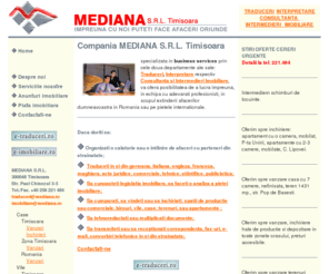 mediana.ro: Mediana - Home page
Mediana Traduceri Interpretare Localizare DTP www.e-traduceri.ro Consultanta imobiliara www.e-imobiliare.ro