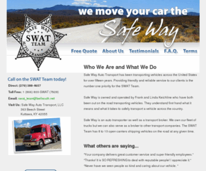 safewayautotransport.com: The Safest Way To Ship Your Car - Safe Way Auto Transport
Safe Way Auto Transport is the leader when it comes to safely shipping your car. We have built our automotive transport services around the customer needs for vehicle shipping. Move your car with peace of mind. We can handle all your auto transporting needs.