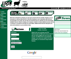 bscn.com: BSC-Net
BSC-Net Located in Jonesboro, Arkansas, we are northeast arkansas' largest internet service provider.  We also offer competitive web site hosting.