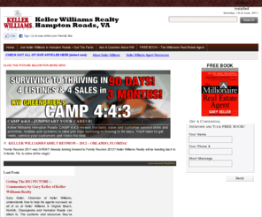 joinkellerwilliamsrealty.com: Keller Williams Virginia Beach area including Keller Williams Virginia Beach, Chesapeake, Norfolk, and all of Hampton Roads.
Keller Williams Realty in Hampton Roads offers the best training and support to allow both new and experienced agents the ability to maximize their real estate business.