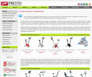 rowery-treningowe.com: Rowery treningowe - rowery mechaniczne, magnetyczne, elektryczne, spinningowe
Oferujemy rowerki treningowe, rowerki mechaniczne, magnetyczne, ergometry i rowery spinningowe. Największy wybór rowerów rehabilitacyjnych i treningowych. Szybka wysyłka, niskie ceny!