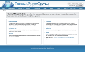 tf-hub.com: Thermal-Fluids Central - Free Online Resource for Heat & Mass Transfer, Thermodynamics, Fluid Mechanics, Combustion, and Multiphase Systems
Thermal-Fluids Central is an online, free-access e-global center for heat and mass transfer, thermodynamics, fluid mechanics, combustion, and multiphase systems.