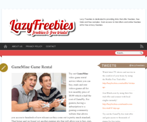 lazyfreebies.com: Lazy Freebies
Lazy Freebies is dedicated to providing links that offer freebies, free trials and free samples. Gain access to trial offers and online freebies all for free at lazy freebies.