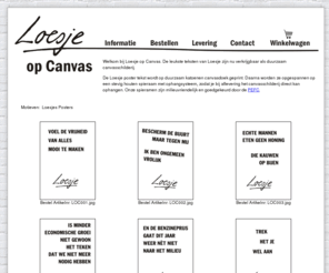 loesjeopcanvas.nl: Loesje op Canvas - Loesje Posters op Canvas - Loesje Teksten op Canvas - Loesje Spreuken op Canvas
Loesje, Loesje op Canvas, Loesje op Canvasdoek, Loesje posters op Canvas