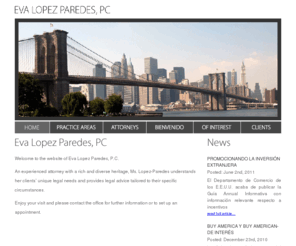 lopezparedes.com: Eva Lopez Paredes, P.C.
Eva Lopez Paredes, P.C. - 