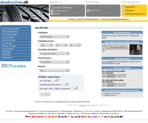 daekdirect.com: Dæk online @ daekonline.dk : Stedet hvor du finder lave priser på bildæk.
Dæk til person- og varebiler til super lave priser, terrænvognsdæk. Monteringsstationer også i Danmark! Europas bedste priser! Enkel bestilling! Stort udvalg!