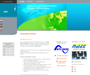 leria.com.pl: ť Akumulatory Żelowe
Akumulatory żelowe HAZE Battery, Falowniki Studer - Wejd na stronę lub zadzwoń: 509 816 726   Zapraszamy